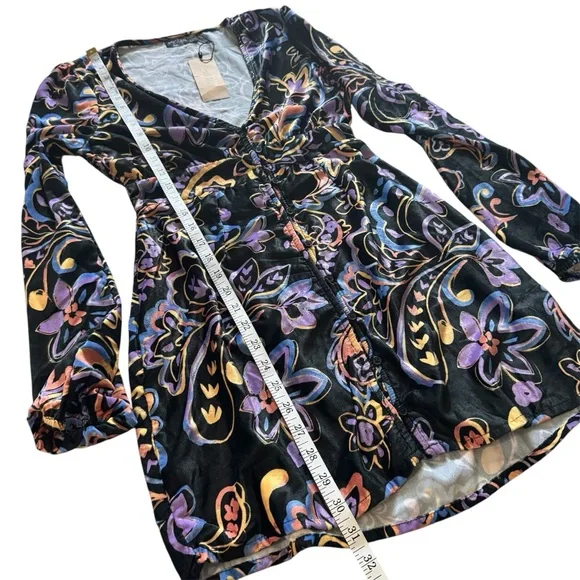 Nasty Gal Button Front Floral Mini Dress – Medium – NWT - Picture 8 of 10